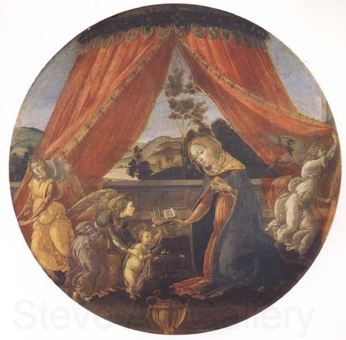 Sandro Botticelli Madonna and Child with three Angels or Madonna of the Pavilion Spain oil painting art